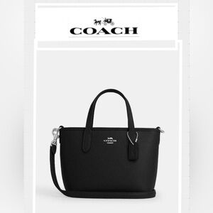 Coach City Mini Tote Bag. Black Leather. Coachtopia. CW031. Brand new.